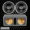 Power Acoustik BAMF 12 Package | Dual 12" 3500W D4 Subwoofers & QPower HD Ported Box