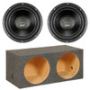 Power Acoustik BAMF 15 Package | Dual 15 Inch 3800W DVC 4 Ohm Subwoofers & QPower HD Sealed Box