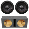 American Bass HAWK 12 Package | Dual 12" 3000W D4 Subwoofers & QPower HD Ported Box