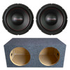 American Bass TITAN 12 Package | Dual 12 Inch 1600W DVC 4 Ohm Subwoofers & QPower HD Sealed Box