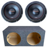 American Bass XO 12 Package | Dual 12" 600W D4 Subwoofers & QPower HD Sealed Box