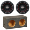 American Bass XD 10 Package | Dual 10" 900W D4 Subwoofers & QPower HD Sealed Box