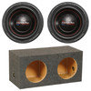 American Bass XD 10 Package | Dual 10 Inch 900W DVC 4 Ohm Subwoofers & QPower HD Sealed Box