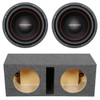 American Bass XD 10 Package | Dual 10" 900W D4 Subwoofers & QPower HD Ported Box