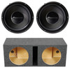 Pioneer TS-A30S4 Package | Dual 12" 1400W S4 Subwoofers & QPower HD Ported Box