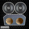 Audiopipe TS-PP2-12-D4 Package | Dual 12" 1000W D4 Subwoofers & QPower HD Sealed Box