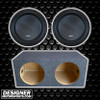 American Bass XR 12 Package | Dual 12" 2400W D2 Subwoofers & QPower HD Sealed Box