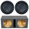 American Bass XR 12 Package | Dual 12 Inch 2400W DVC 4 Ohm Subwoofers & QPower HD Ported Box