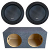 American Bass XR 12 Package | Dual 12 Inch 2400W DVC 4 Ohm Subwoofers & QPower HD Sealed Box
