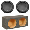 American Bass XR 15 Package | Dual 15" 3000W D2 Subwoofers & QPower HD Sealed Box