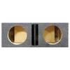 QPower QHD210VDIV | Dual 10 Inch Heavy-Duty Dual Ported Vented Subwoofer Box