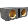 QPower QHD210VDIV | Dual 10 Inch Heavy-Duty Dual Ported Vented Subwoofer Box