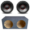 DB Drive SPX12D4 Package | Dual 12 Inch 900W Max DVC 4 Ohm Subwoofers & QPower HD Sealed Box