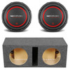 DB Drive SPW10D4 Package | Dual 10 Inch 1250W Max DVC 4 Ohm Subwoofers & QPower HD Ported Box