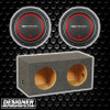 DB Drive Speed Series 10 Package | Dual 10" 1250W D4 Subwoofers & QPower Sealed Box