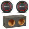 DB Drive SPW10D4 Package | Dual 10 Inch 1250W Max DVC 4 Ohm Subwoofers & QPower HD Sealed Box