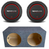 DB Drive SPW12D4 Package | Dual 12 Inch 1250W Max DVC 4 Ohm Subwoofers & QPower HD Sealed Box