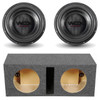 DB Drive WDX10 G0.4 Package | Dual 10 Inch 1000W Max DVC 4 Ohm Subwoofers & QPower HD Ported Box