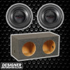 DB Drive WDX G0 10 Package | Dual 10" 1000W D4 Subwoofers & QPower Sealed Box