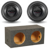 DB Drive WDX G0 10 Package | Dual 10" 1000W D4 Subwoofers & QPower Sealed Box