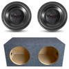DB Drive WDX12 G0.4 Package | Dual 12 Inch 1200W Max DVC 4 Ohm Subwoofers & QPower HD Sealed Box
