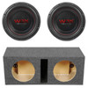 DB Drive WDX10G1.4 Package | Dual 10 Inch 2000W Max DVC 4 Ohm Subwoofers & QPower HD Ported Box