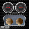 DB Drive WDX G1 12 Package | Dual 12" 2000W D4 Subwoofers & QPower Sealed Box