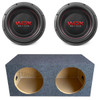 DB Drive WDX12G1.4 Package | Dual 12 Inch 2000W Max DVC 4 Ohm Subwoofers & QPower HD Sealed Box