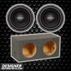 American Bass XD 10 Package | Dual 10" 900W D2 Subwoofers & QPower Sealed Box