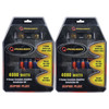 QPower 0GAMPKITSFLEX | 0 Gauge Super Flex 4000W Complete Amplifier Wiring Kit (2 Pack)