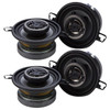 Crunch CS4CX | 4 Inch 200W 4 Ohm 2-Way Coaxial Speakers (4 Pack)