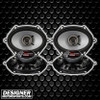 Crunch CS5768CX | 5x7 / 6x8 Inch 250W 4 Ohm 2-Way Coaxial Speakers (4 Pack)