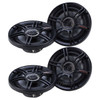 Crunch CS653C | 6.5 Inch 300W 4 Ohm 3-Way Coaxial Speakers (4 Pack)