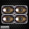 Polk DB461 | 4x6 Inch 120W 4 Ohm 2-Way Coaxial Speakers (4 Pack)