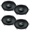 Power Acoustik EF-573 | 5x7 Inch 500W 4 Ohm 3-Way Coaxial Speakers (4 Pack)