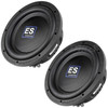 American Bass ES 12 Inch 1600W DVC 4 Ohm Shallow Slim Subwoofers | ES1244 (Pair)