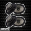 Massive Audio FX69 | 6x9 Inch 320W 4 Ohm 2-Way Coaxial Speakers (4 Pack)