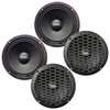 American Bass HAWK 6.5 Inch 500W 4 Ohm Pro Speakers | HAWK65MR (4 Pack)