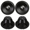 Hifonics HFX 12 Inch 800W DVC 4 Ohm Subwoofers | HFX12D4BK (4 Pack)