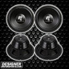 Hifonics HFX 12 Inch 800W DVC 4 Ohm Subwoofers | HFX12D4BK (4 Pack)