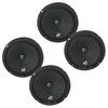 Massive Audio M6C | 6.5 Inch 140W 8 Ohm Pro Midrange Speakers (4 Pack)