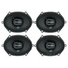 Massive Audio MX57 V2 | 5x7 Inch 220W 4 Ohm 3-Way Coaxial Speakers (4 Pack)