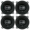 Massive Audio MX5 | 5.25 Inch 80W 4 Ohm 3-Way Coaxial Speakers (4 Pack)