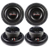 American Bass SL 10 Inch 600W SVC 4 Ohm Shallow Slim Subwoofers | SL104 (4 Pack)