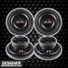 American Bass SL 10 Inch 600W SVC 4 Ohm Shallow Slim Subwoofers | SL104 (4 Pack)