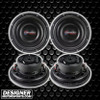 American Bass SL 10 Inch 600W DVC 4 Ohm Shallow Slim Subwoofers | SL1044 (4 Pack)