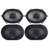 American Bass SQ5.7 | 5x7 Inch 150W 4 Ohm 2-Way Coaxial Speakers (4 Pack)