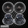 American Bass TITAN 15 Inch 3000W DVC 4 Ohm Subwoofers | TITAN1544 (4 Pack)