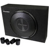 Pioneer TS-A2000LB | 700W Max 8 Inch 2-Ohm Shallow Mount Loaded Subwoofer Enclosure (2 Pack)