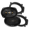 Pioneer TS-A6961F | 6x9 Inch 450W 4 Ohm 4-Way Coaxial Speakers (4 Pack)
